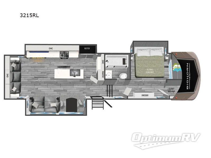 2024 Heartland Bighorn 3215RL RV Floorplan Photo