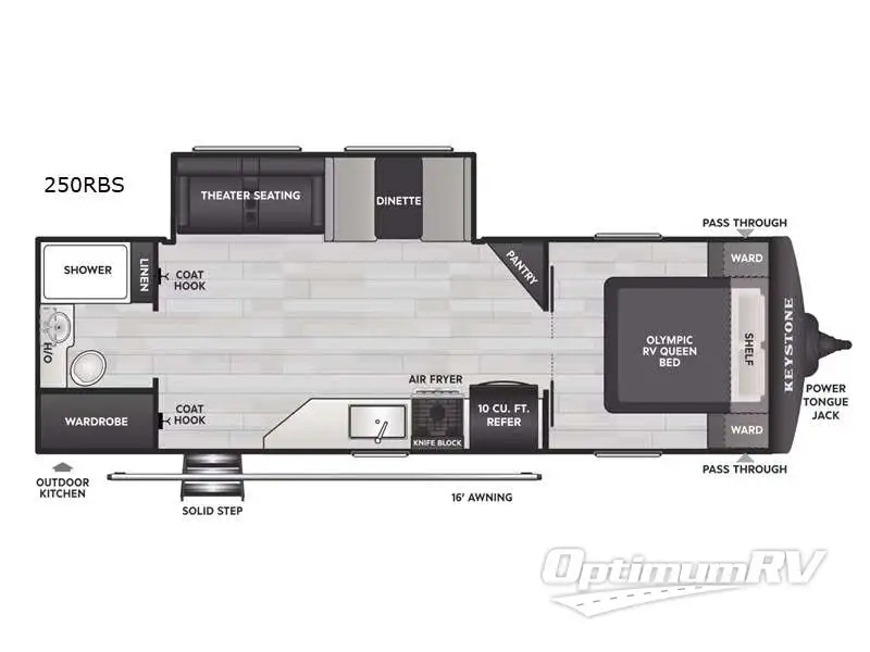 2027 Keystone Hideout 250RBS Floorplan Photo