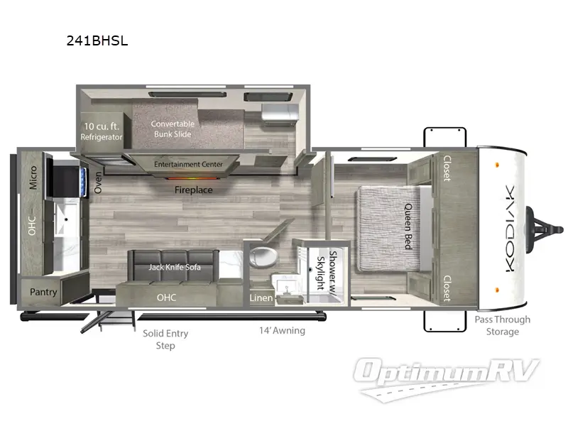 2025 Dutchmen Kodiak 241BHSL Floorplan Photo