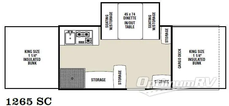 2011 Coachmen Clipper V-Trec 1265 SC Floorplan Photo