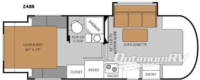 2013 Thor Citation Sprinter 24SR Floorplan Photo