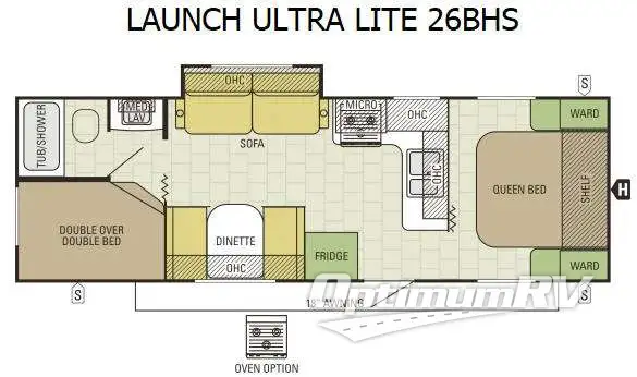2015 Starcraft Launch Ultra Lite 26BHS Floorplan Photo