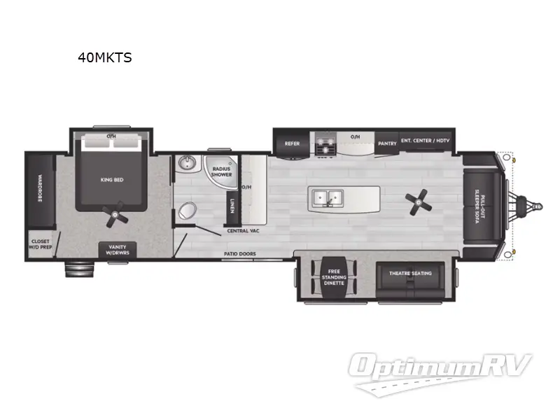 2024 Keystone Residence 40MKTS Floorplan Photo