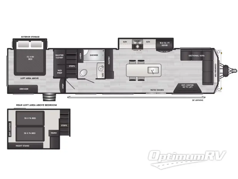 2024 Keystone Retreat 391FLSL Floorplan Photo