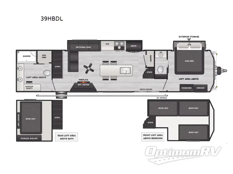 2025 Keystone Retreat 39HBDL Floorplan Photo