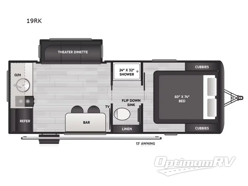 2026 Keystone Reign 19RK Floorplan Photo