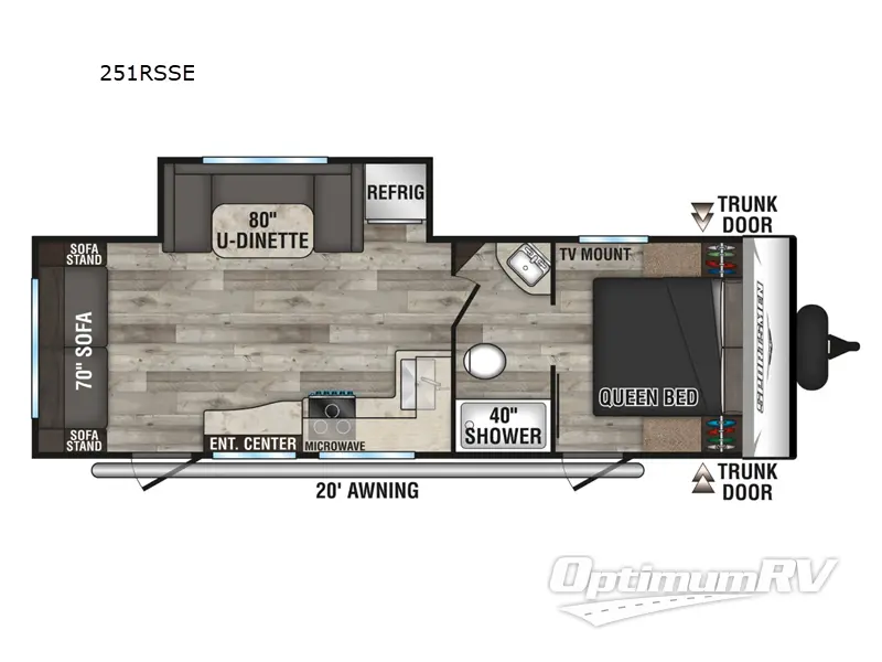 2024 KZ Sportsmen SE 251RSSE Floorplan Photo