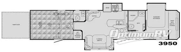 2009 Heartland Cyclone 3950 Floorplan Photo