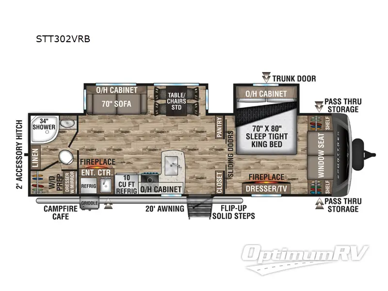 2024 Venture SportTrek Touring Edition STT302VRB Floorplan Photo