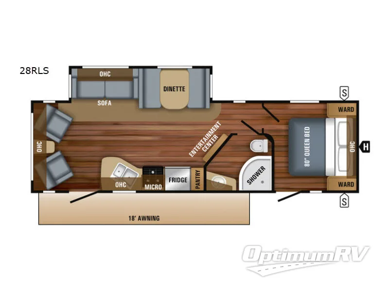 2018 Jayco Jay Flight 28RLS Floorplan Photo
