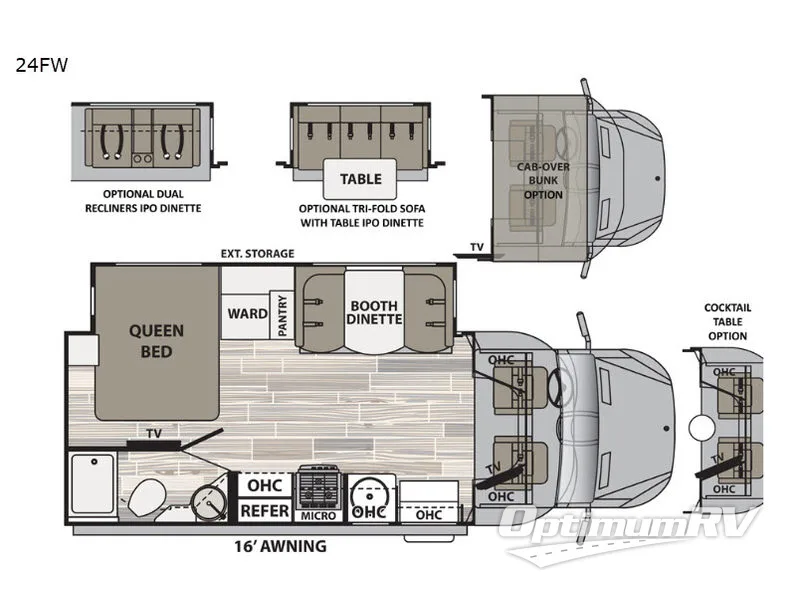 2019 Dynamax isata 3 24FW RV Floorplan Photo