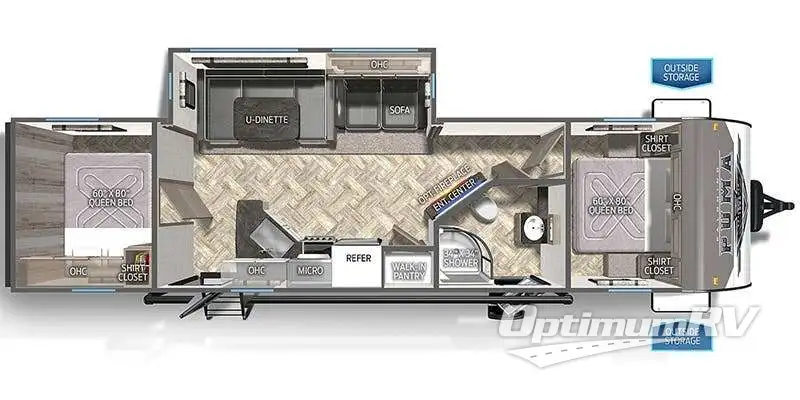 2024 Palomino Puma 28BHSS2 Floorplan Photo