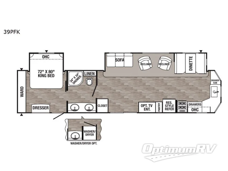 2019 Palomino Puma Destination 39PFK Floorplan Photo