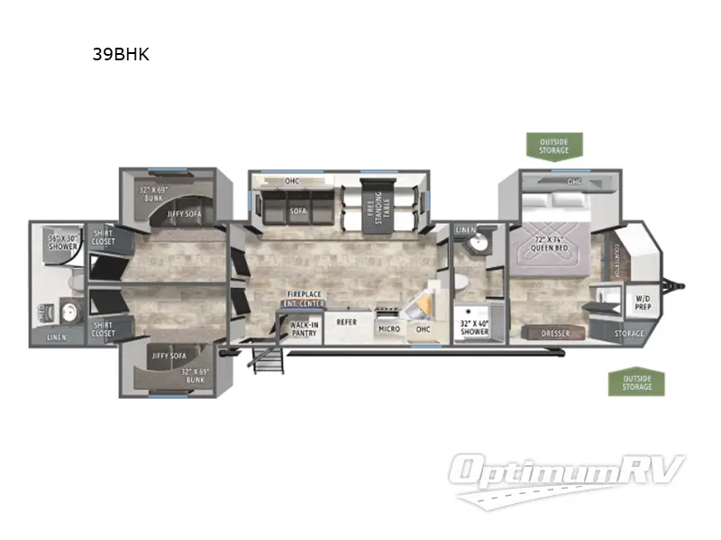 2027 Forest River Puma Vista 39BHK Floorplan Photo