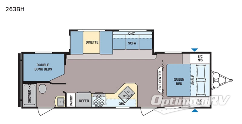 2020 Dutchmen Coleman Lantern Series 263BH Floorplan Photo