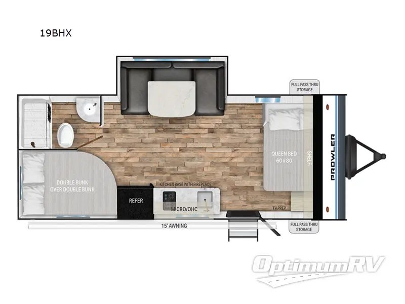 2025 Heartland Prowler Lynx 19BHX Floorplan Photo