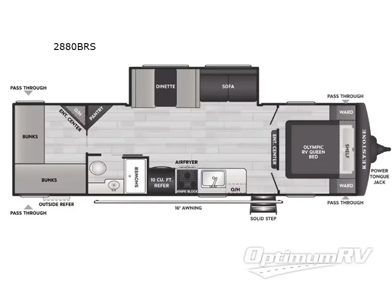 2027 Keystone Springdale 2880BRS RV Floorplan Photo