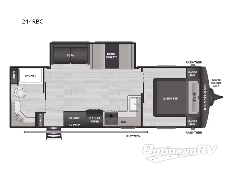 2026 Keystone Springdale Classic 244RBC Floorplan Photo