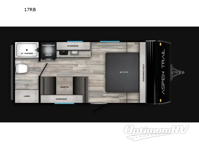 2026 Dutchmen Aspen Trail Mini 17RB Floorplan Photo