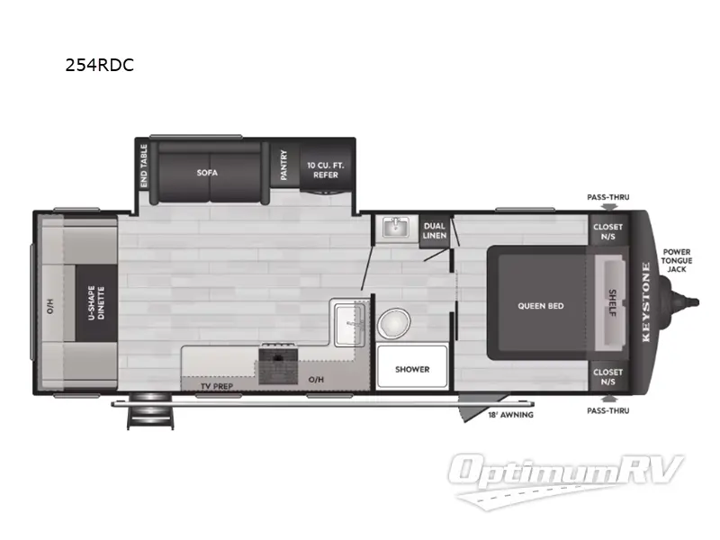 2026 Keystone Springdale Classic 254RDC Floorplan Photo