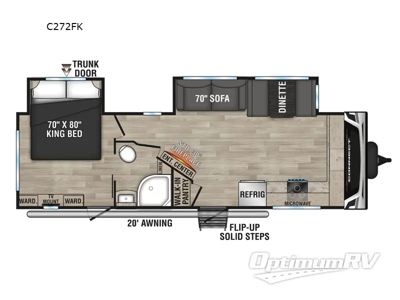 2023 KZ Connect C272FK Floorplan Photo