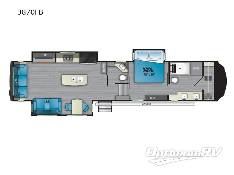 2022 Heartland Bighorn 3870FB Floorplan Photo