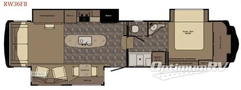2015 Redwood Redwood 36FB Floorplan Photo