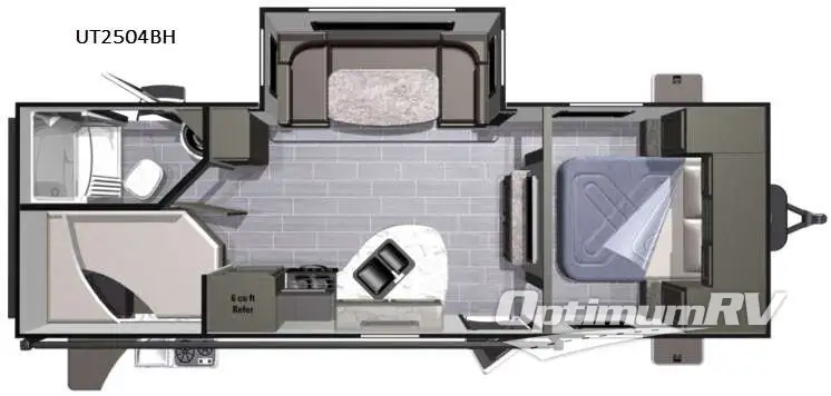 2016 Highland Ridge Open Range Ultra Lite UT2504BH RV Floorplan Photo