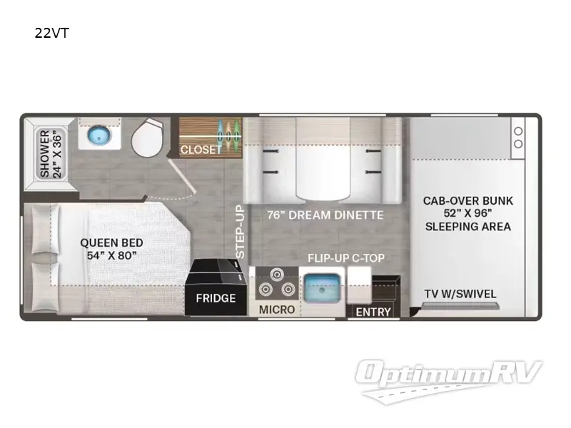 2024 Thor Geneva 22VT Floorplan Photo