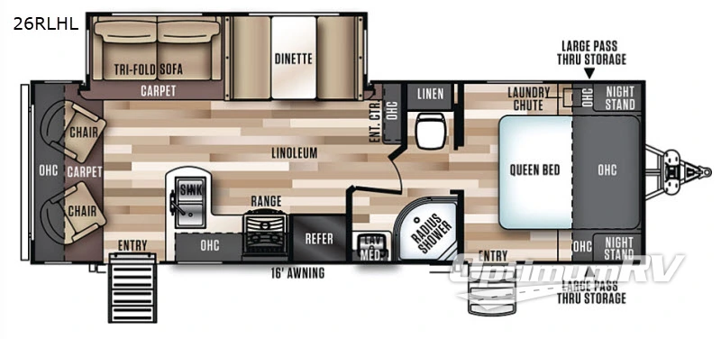 2020 Forest River Salem Hemisphere Hyper-Lyte 26RLHL Floorplan Photo