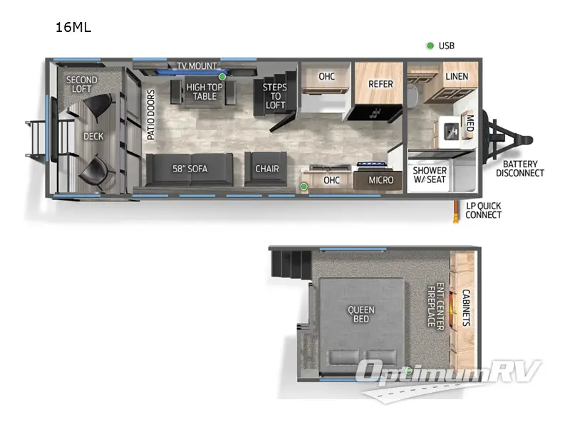2024 Forest River Timberwolf 16ML Floorplan Photo