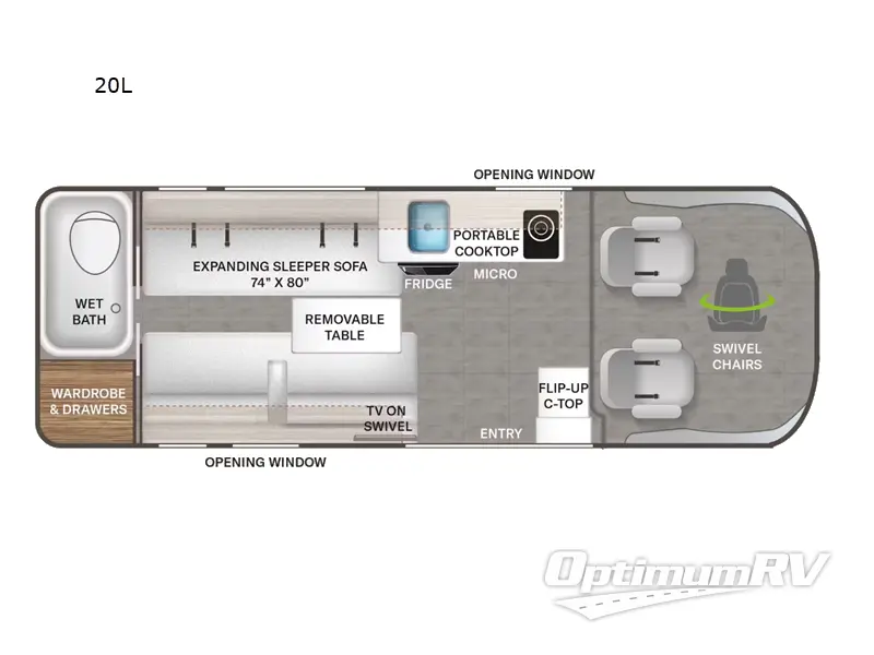 2024 Thor Sequence 20L Floorplan Photo