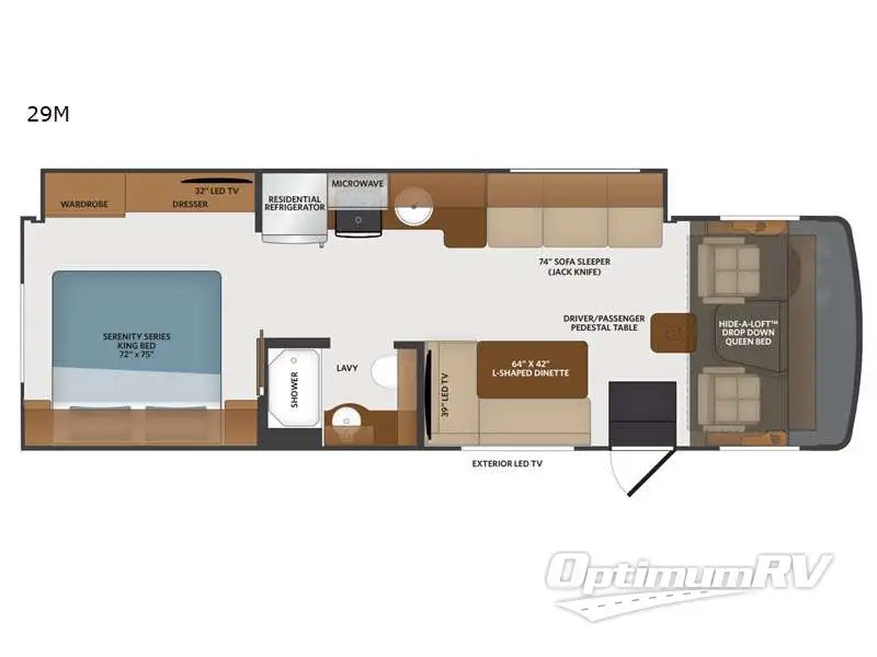 2021 Fleetwood Flair 29M Floorplan Photo