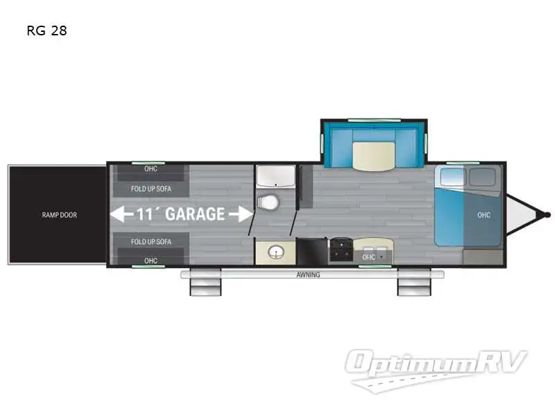 2021 Heartland Pioneer RG28 Floorplan Photo
