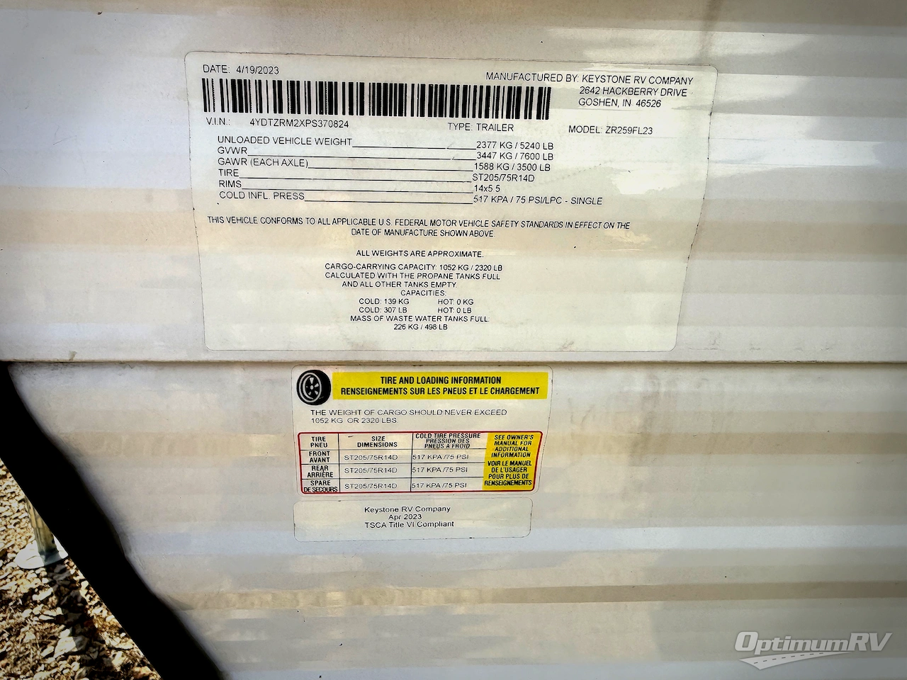 2023 CrossRoads Zinger Lite ZR259FL Photo 15