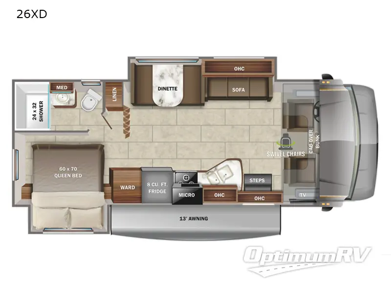 2022 Jayco Redhawk 26XD Floorplan Photo