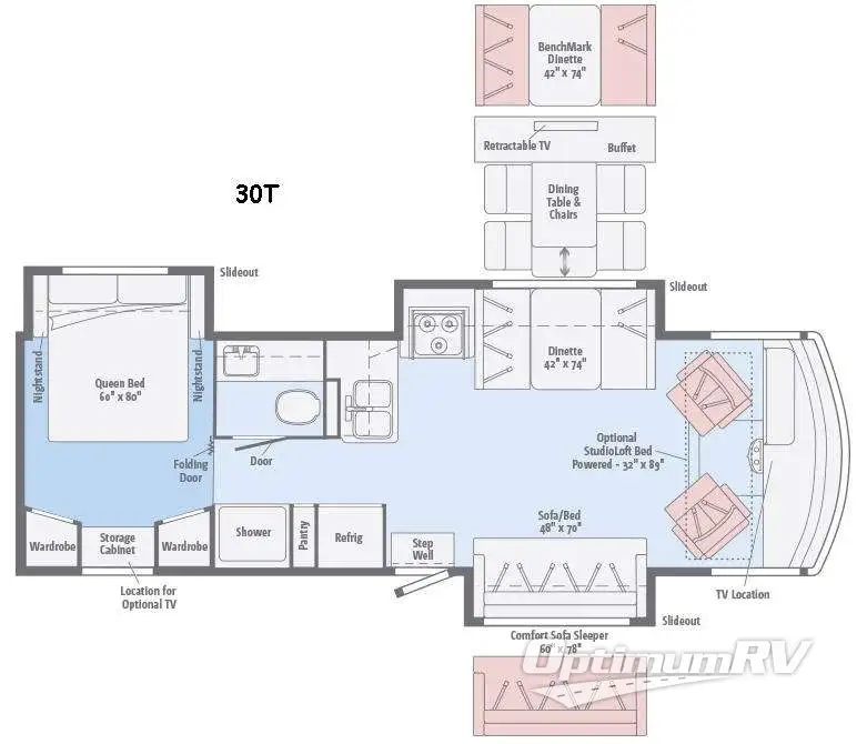 2016 Itasca Sunstar LX 30T Floorplan Photo