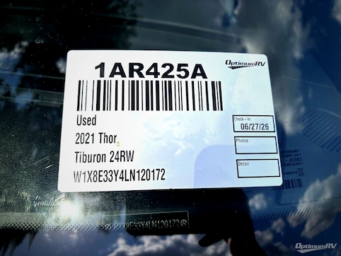 Used 2021 Thor Tiburon Sprinter 24RW Featured Photo