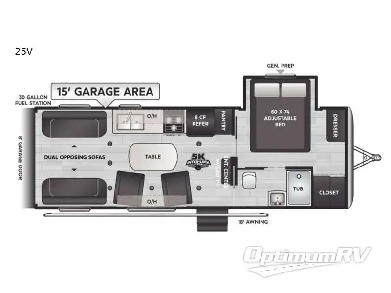 2023 Keystone Fuzion Impact Edition 25V Floorplan Photo