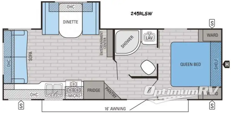2016 Jayco Jay Flight SLX 245RLSW Floorplan Photo
