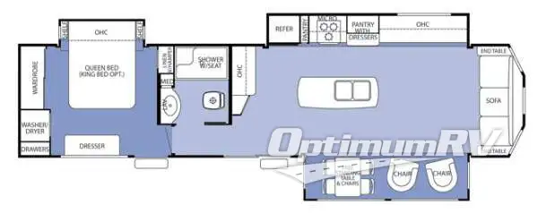 2013 Forest River Cedar Creek Cottage 40CCK RV Floorplan Photo