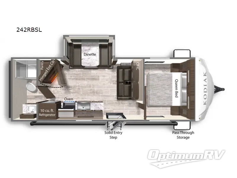 2022 Dutchmen Kodiak Ultra-Lite 242RBSL RV Floorplan Photo
