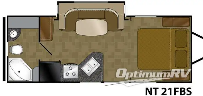 2014 Heartland North Trail 21FBS RV Floorplan Photo
