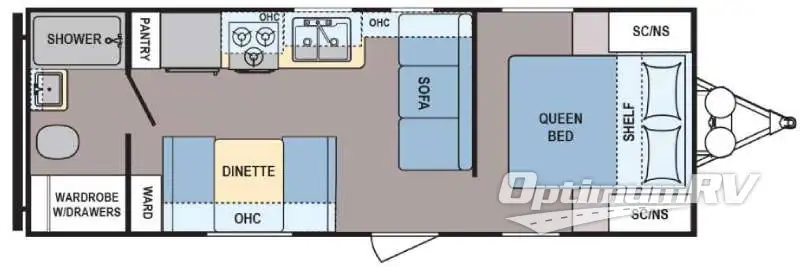2017 Dutchmen Coleman Lantern Series 235QB Floorplan Photo