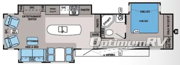 2014 Jayco Pinnacle 36KPTS RV Floorplan Photo