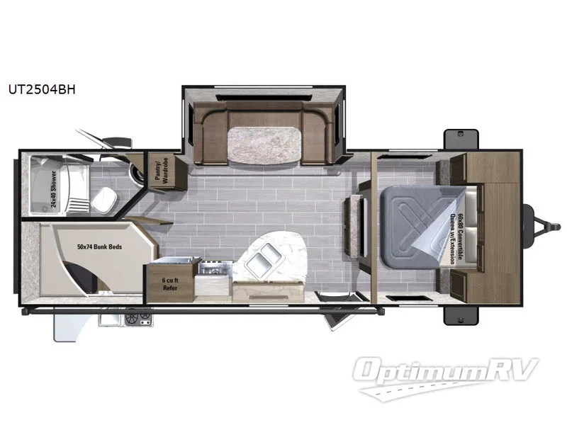 2017 Highland Ridge Open Range Ultra Lite UT2504BH Floorplan Photo