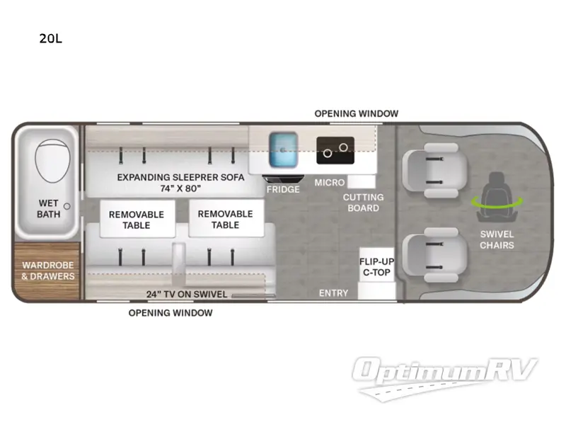 2022 Thor Sequence 20L Floorplan Photo