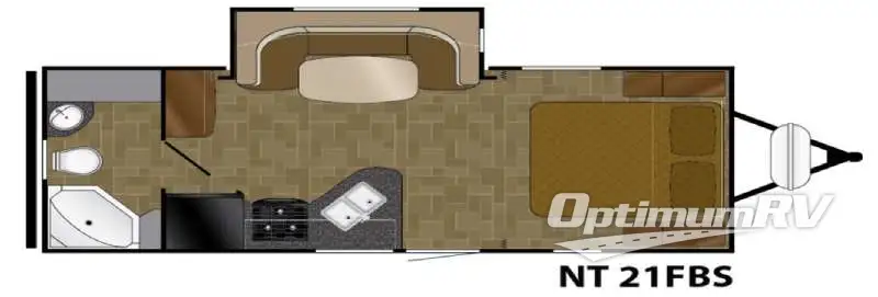 2016 Heartland North Trail 21FBS Floorplan Photo