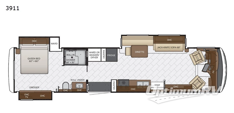 2020 Newmar Canyon Star 3911 Floorplan Photo