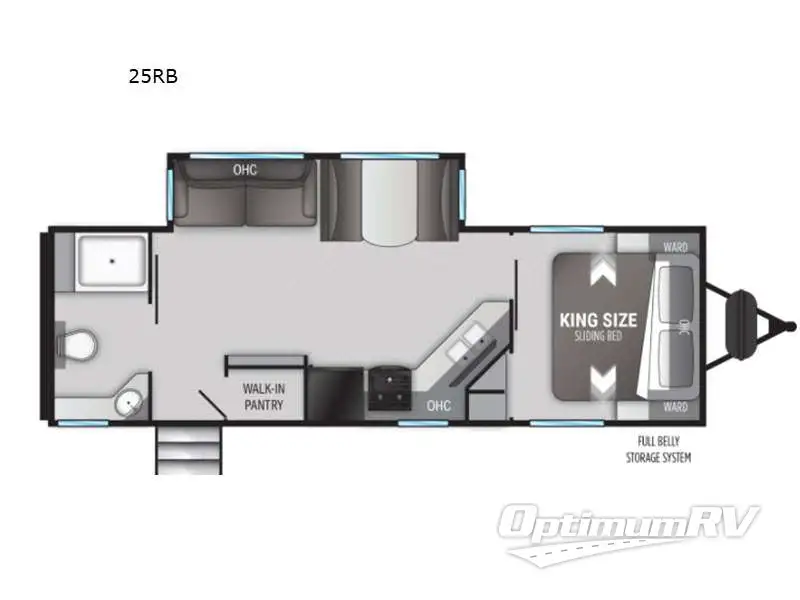2022 Cruiser Radiance Ultra Lite 25RB Floorplan Photo